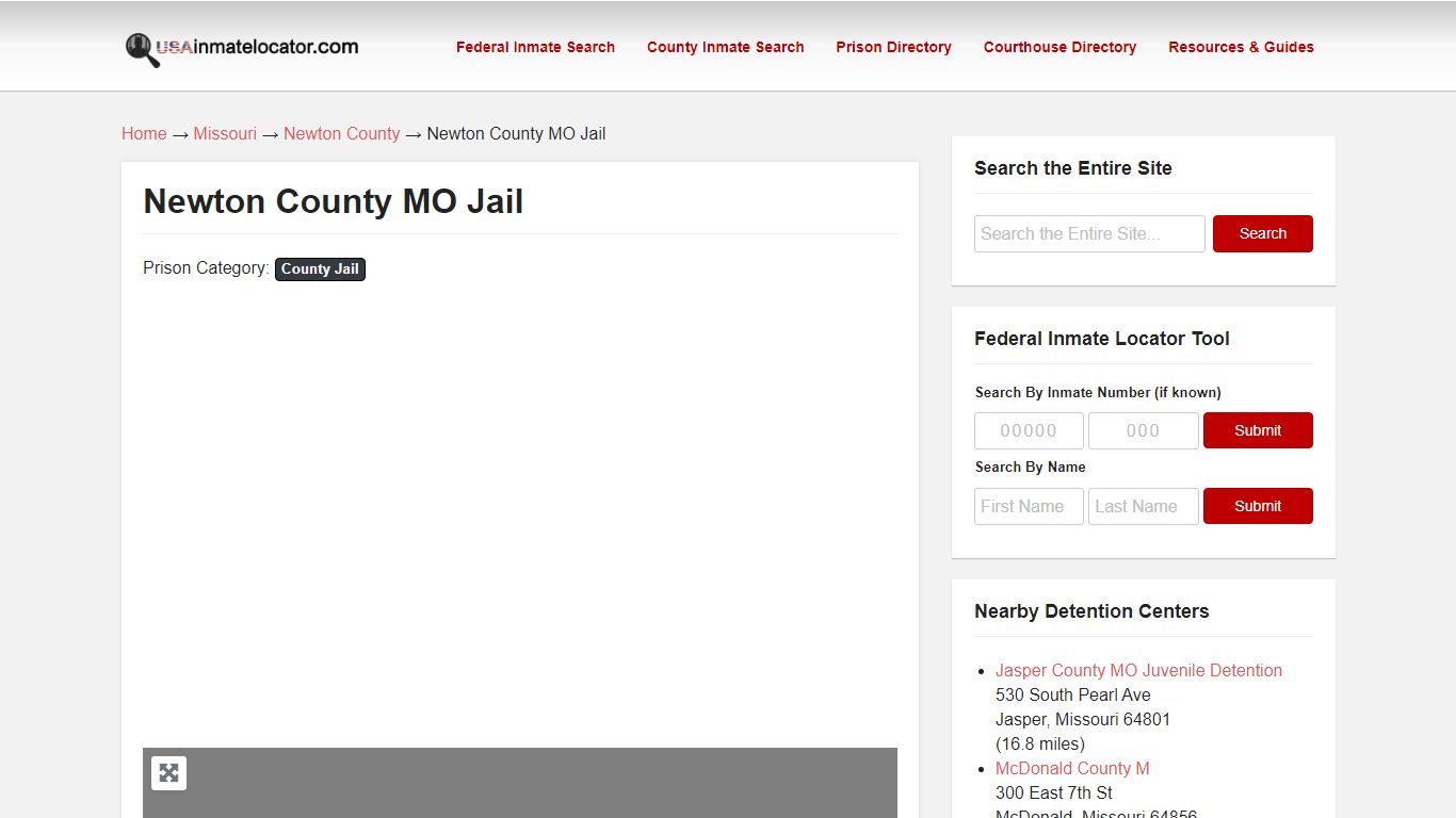 Newton County MO Jail | USA Inmate Locator